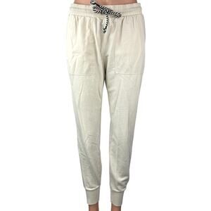 Gap Women's White Drawstring High Waisted Tapered Jogger Sweat Pants Size XS